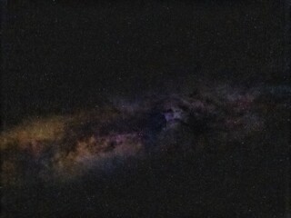 Faint Milky Way band glowing over a dark starry sky, Ishigaki Island © 鴻偉 蔡