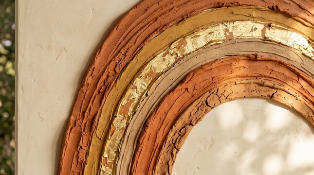 Textured clay art
