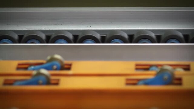 Conveyor Belt Roller System Operating in Logistics Distribution Center - 4K