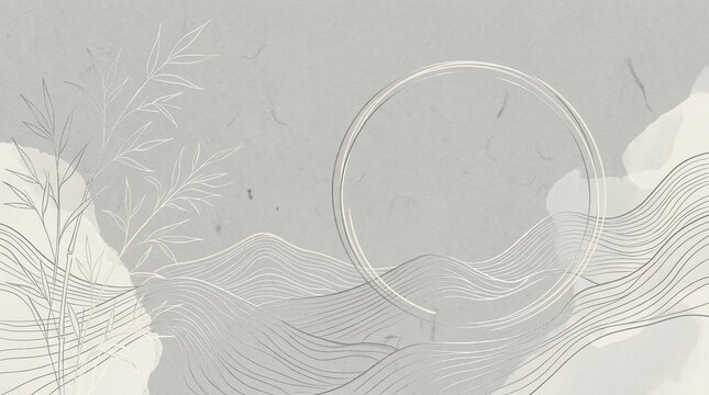 Minimalist bamboo background