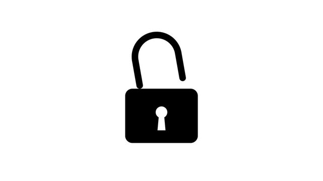 Three Locked Padlocks Security Icons