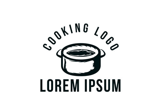cooking pan, vintage cooking logo