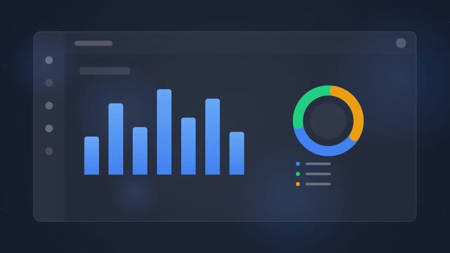 Digital Dashboard Analytics Interface Display