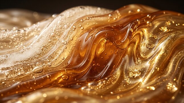 Golden liquid texture