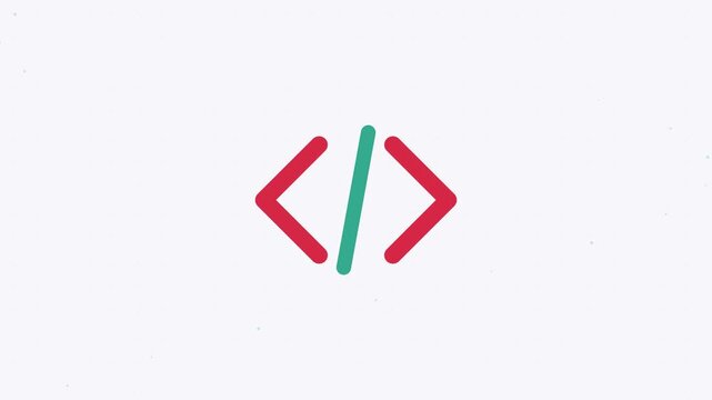 Three Code Bracket Icons Gradient Background