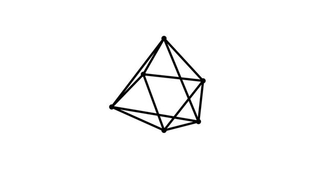 Three Diamond Geometric Wireframe Icons