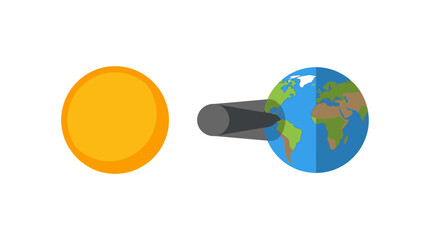Solar Eclipse Scientific Concept Vector Illustration © Untung