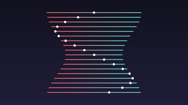 Colorful Parallel Lines Network Diagram