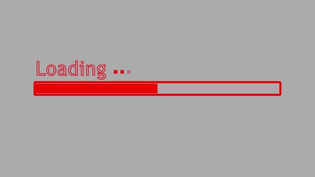Modern loading icon animation representing data processing, buffering, waiting, progress, and system loading. Clean digital interface element suitable for websites, dashboards, technology,