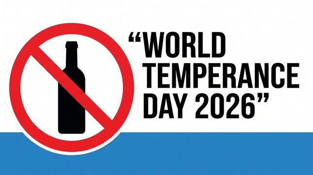 A sign promoting temperance awareness.
