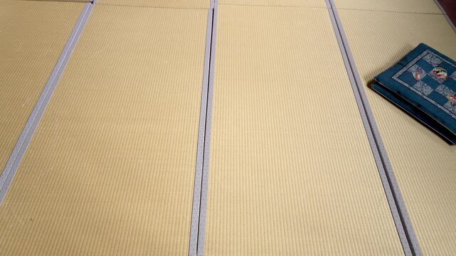 合宿所や日帰り温泉施設の広々とした和室大部屋（休憩所・畳）