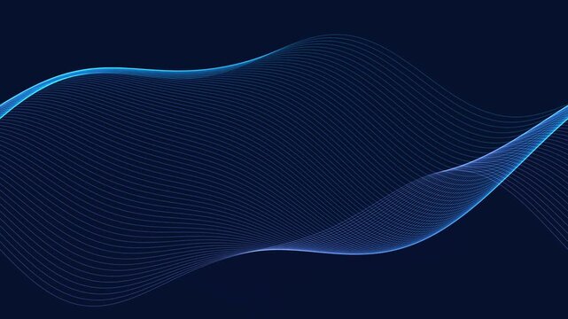 Abstract Blue Wave Gradient Background
