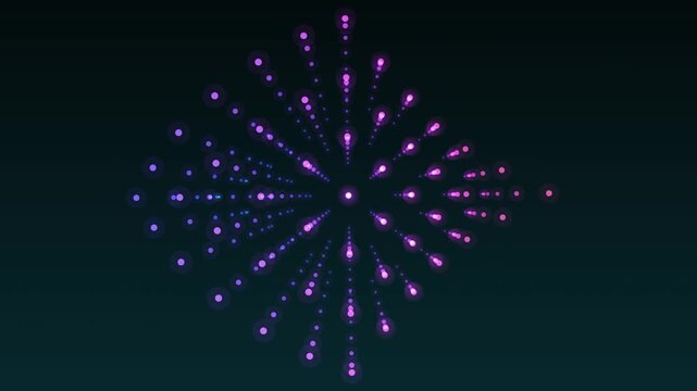 Abstract Glowing Particle Explosion Patterns