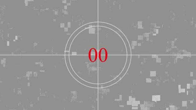 Simple Countdown. Countdown animation. Countdown movie from 5 to 0 number. Movie-style countdown Counting from 5 seconds. digital timer, Motion graphics of number count