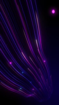 Data transmission system. Ambience Cyberpunk. Deep Relaxation Focus. Dark Dystopian Ambient animation. Soundscape for Focus Relaxation. Cosmic Drive. Neon Highway, retrowave. Vertical Ultra HD loop.
