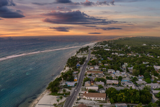 Aerial Drone View of East End, Cayman Islands