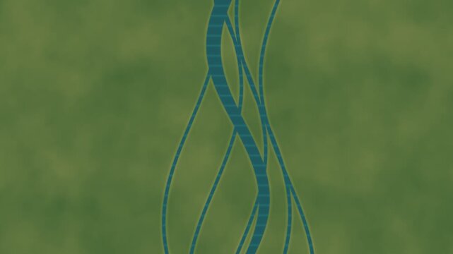 Abstract background featuring interconnected flowing blue lines on a muted olive green surface creating a dynamic and sophisticated digital aesthetic
