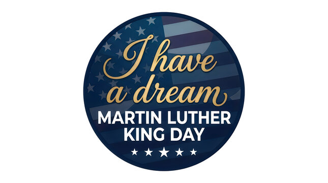 I have a dream martin luther king day badge