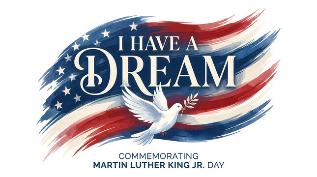 I have a dream martin luther king jr day celebration design