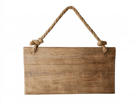 Brown woven rope handle on a corkboard or notice board