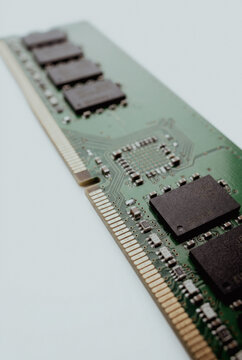RAM memory module on white background