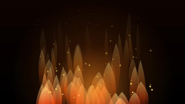 Glowing Pencils Radiating Warm Light Against Dark Background