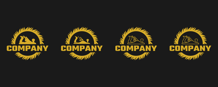 carpentry tool logo design, wood planer, woodworking, carpentry symbol, icon, furniture industry, vector, badge, saw, retro, background, engineering, fix, technology, vintage, filled, saw blade
