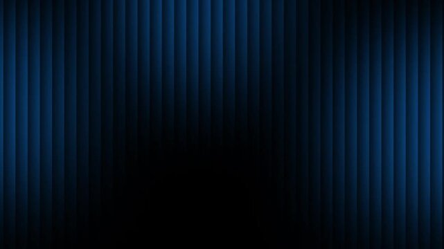 Blue and navy vertical background, dark linear slat panels motion loop for corporate technology keynote and studio backdrop