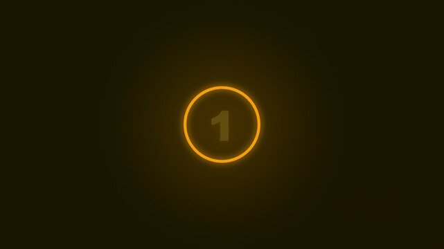 Glowing golden 5 second countdown timer animation revealing welcome 2027 text on dark background for elegant new year celebration and event presentation openers