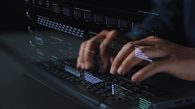 An AI search workflow transforms source material into searchable embeddings, using similarity comparisons to identify the document passages most relevant to a query.
