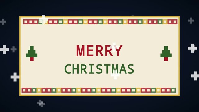 Merry Christmas Motion Graphic Film Strip Animation Sequence Frames