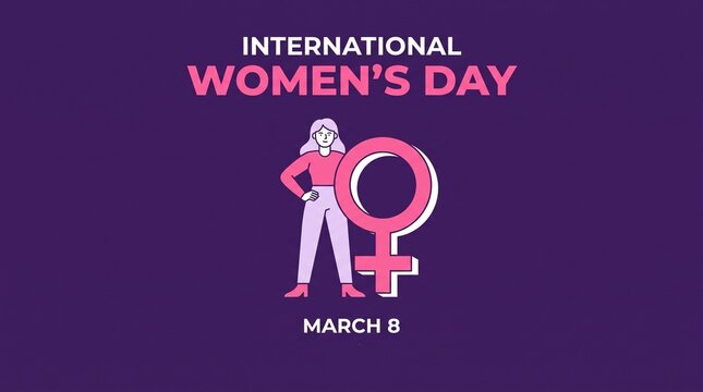 International women's day illustration march 8
