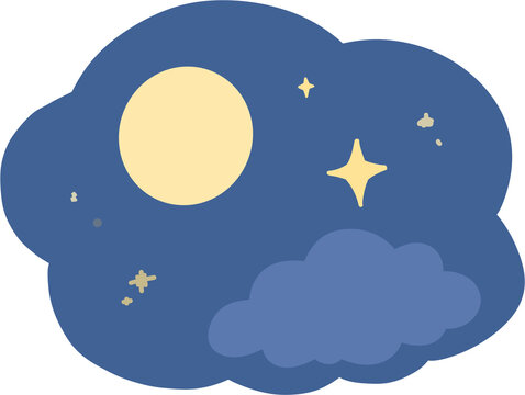 moon and stars