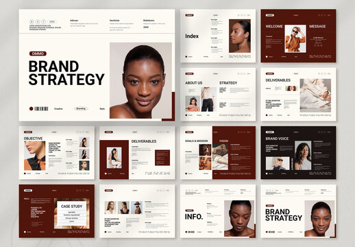 Ommo Brand Strategy Brochure Landscape Template