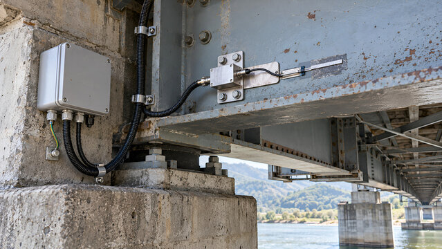 Structural Health Monitoring Sensor on Aging Bridge