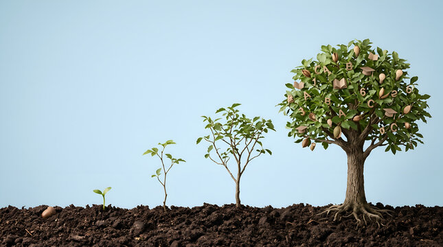 Seed Growing into Knowledge Tree as Concept of Personal Development in Analogy Plant