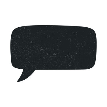 Speech Bubble Icon, Vector Illustration. Speech Bubble Silhouette, Speech Bubble Shape for Chat, Messages, Comments, Quotes, Comics