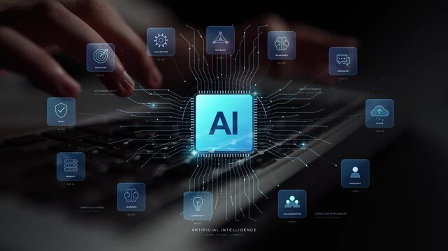 An AI capability network links assistance and reasoning with learning, bringing context, memory and connected services into a broader intelligence workflow.