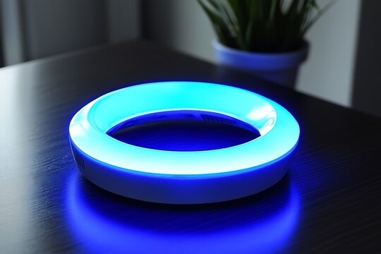 Glowing neon ring light device for home decor high resolution picture