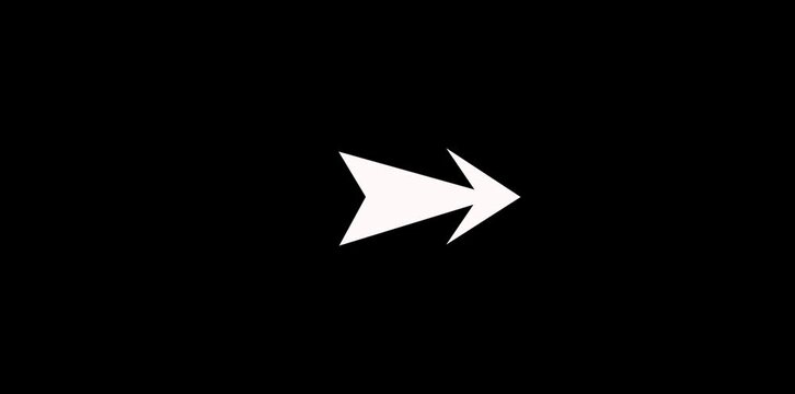 arrow sign. swipe icon video animation. arrow moving and bouncing