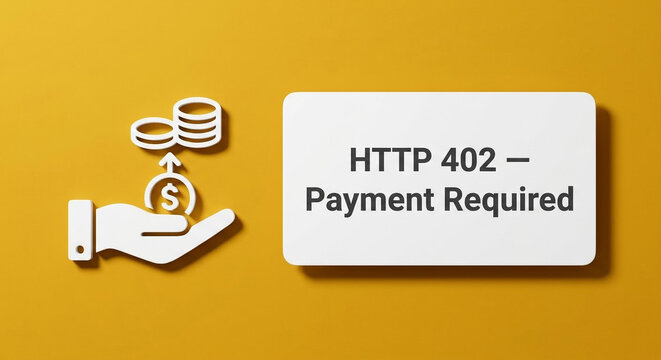 402 Payment Required Status Error Concept