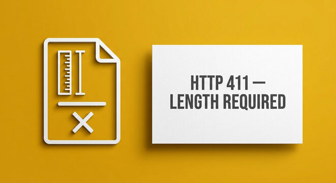 411 Length Required Status Error Concept