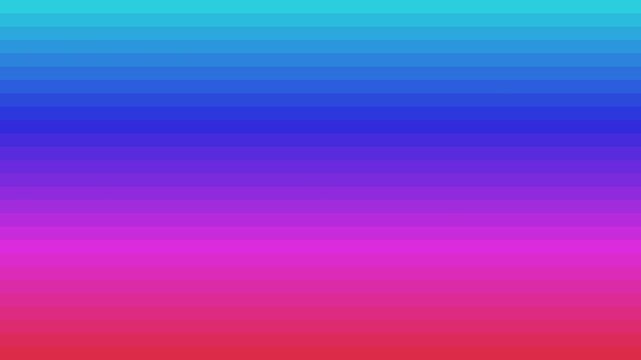 Pixels sorting into smooth multicolor gradient bands