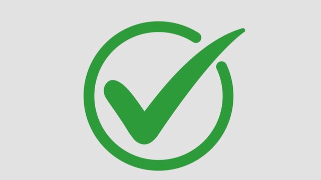 green check mark, isolated on transparent tick symbols, checklist signs, and an approval badge. Flat and modern checkmark animated.