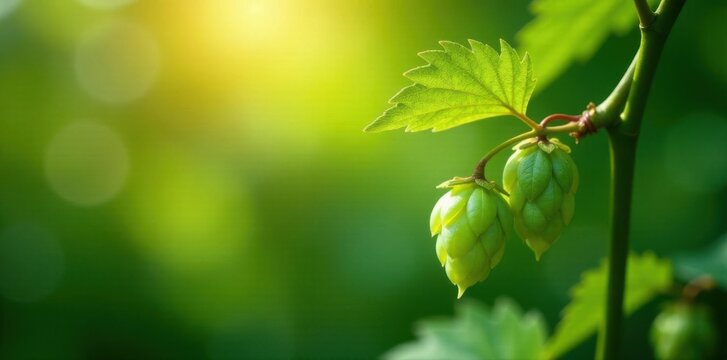 Single hop leaf backlit, wild grapes, botanical Saratov Engels brewing , beer, saratov, brewing