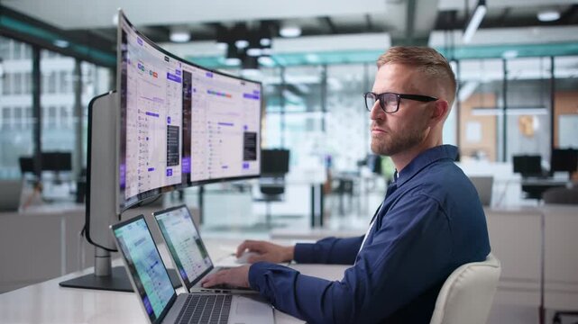 Software Engineer Monitors AI Orchestration Platform