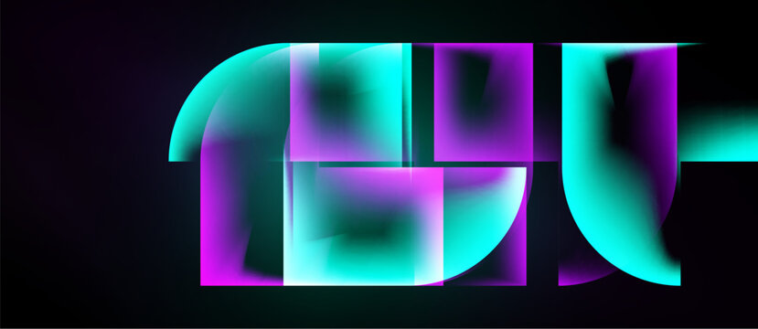 Neon lettering displays 1957. Vibrant pinks, teals create layered, glowing effect against dark background. Modern, stylish design.