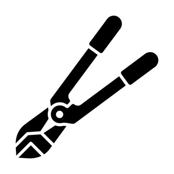bolt cutter glyph icon