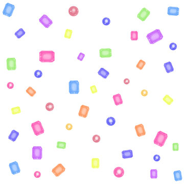 Bedazzled gemstones rhinestones pattern illustration