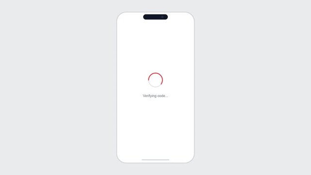 Mobile Verification OTP Security Authentication Interface